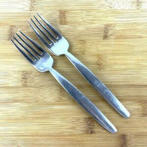 Oneida Leda Salad Forks 18/10 Stainless Steel Replacement Flatware Discontinued